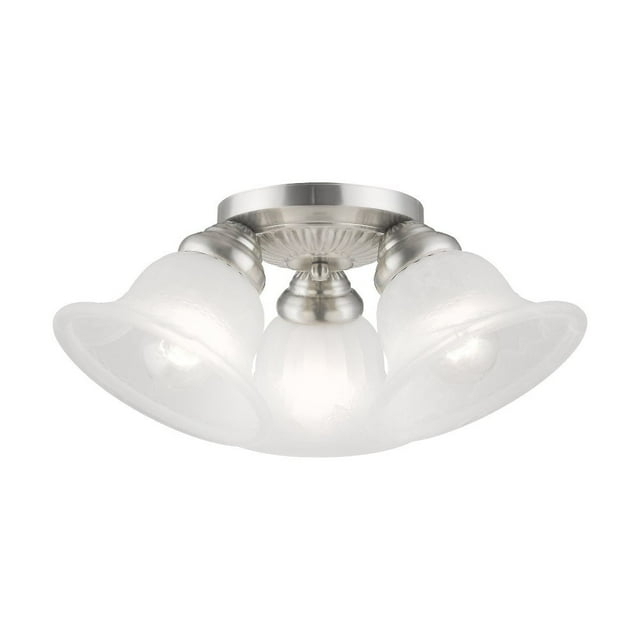 Livex Lighting Edgemont 3 - Light Flush Mount in  Brushed Nickel