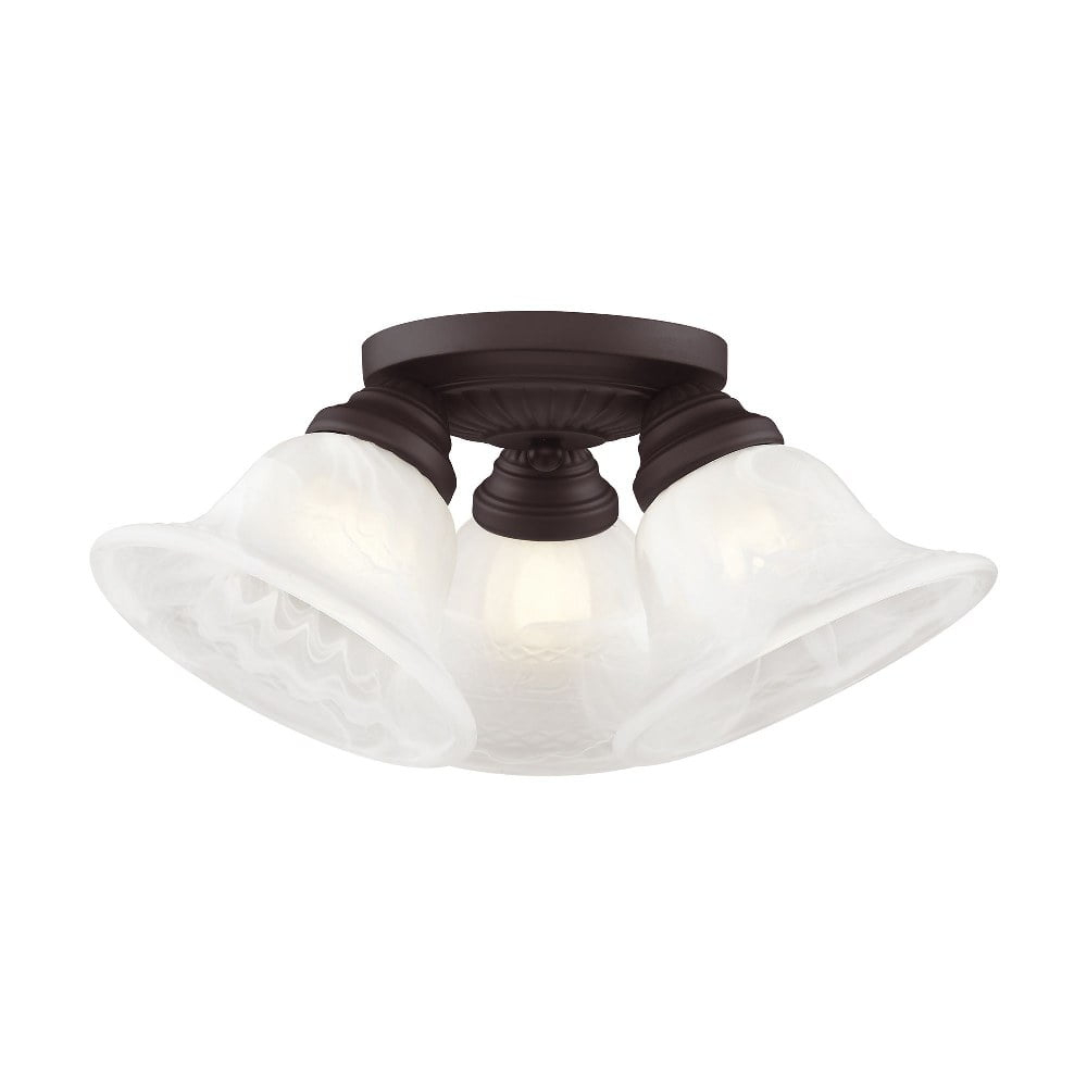 Livex Lighting Edgemont 3 - Light Flush Mount in  Bronze