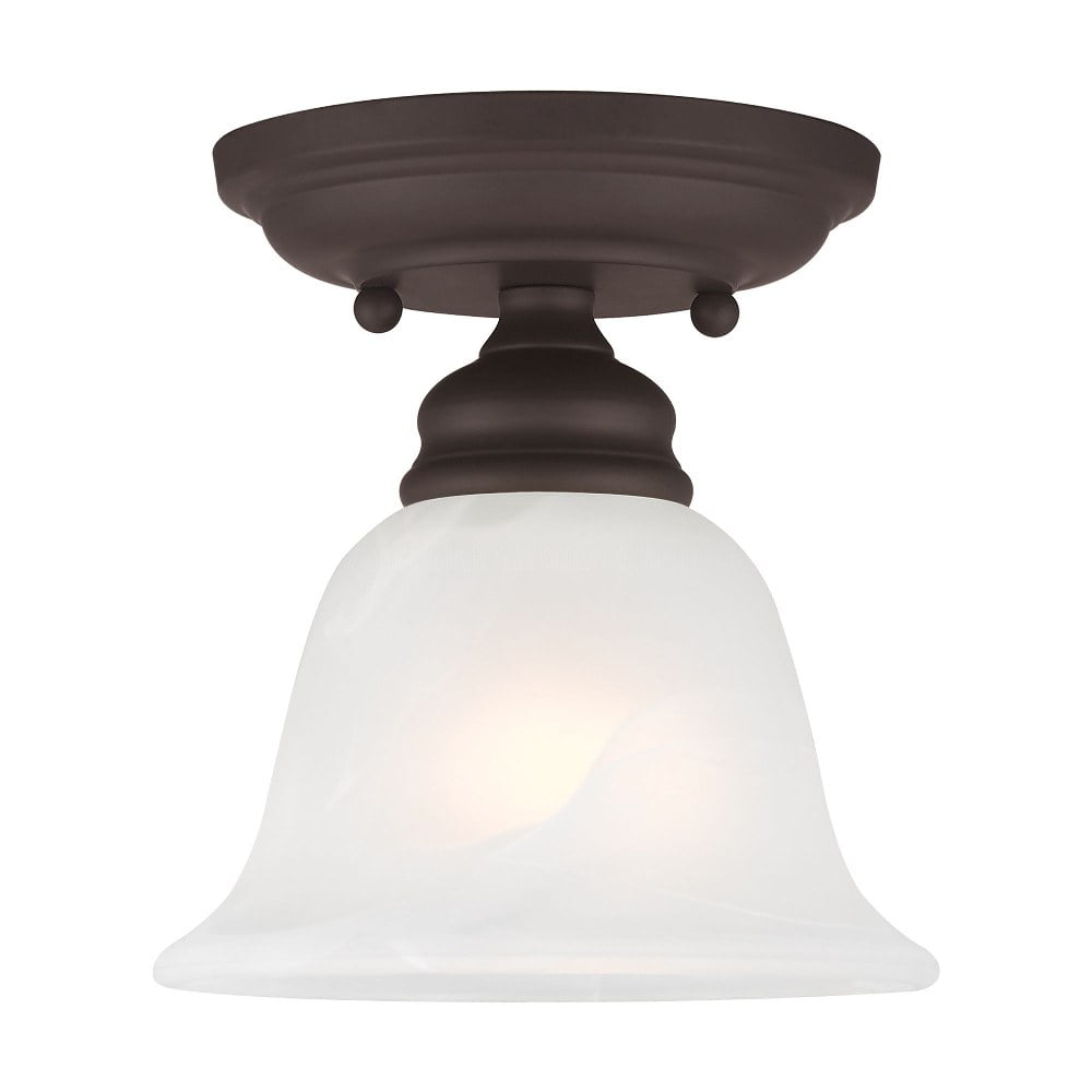 Livex Lighting Essex 1 - Light Flush Mount in  Bronze