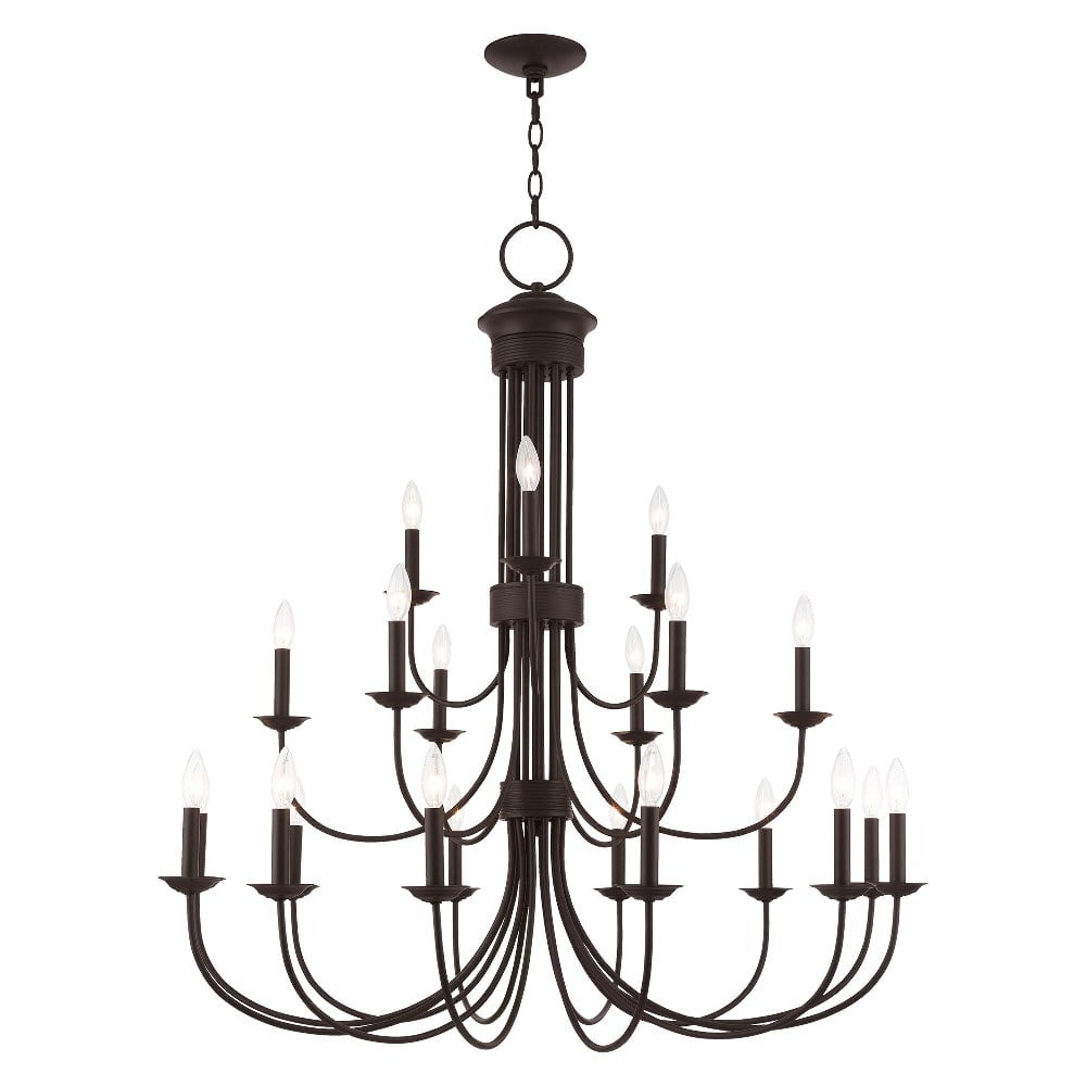 Livex Lighting Estate 21 - Light Chandelier in  Bronze