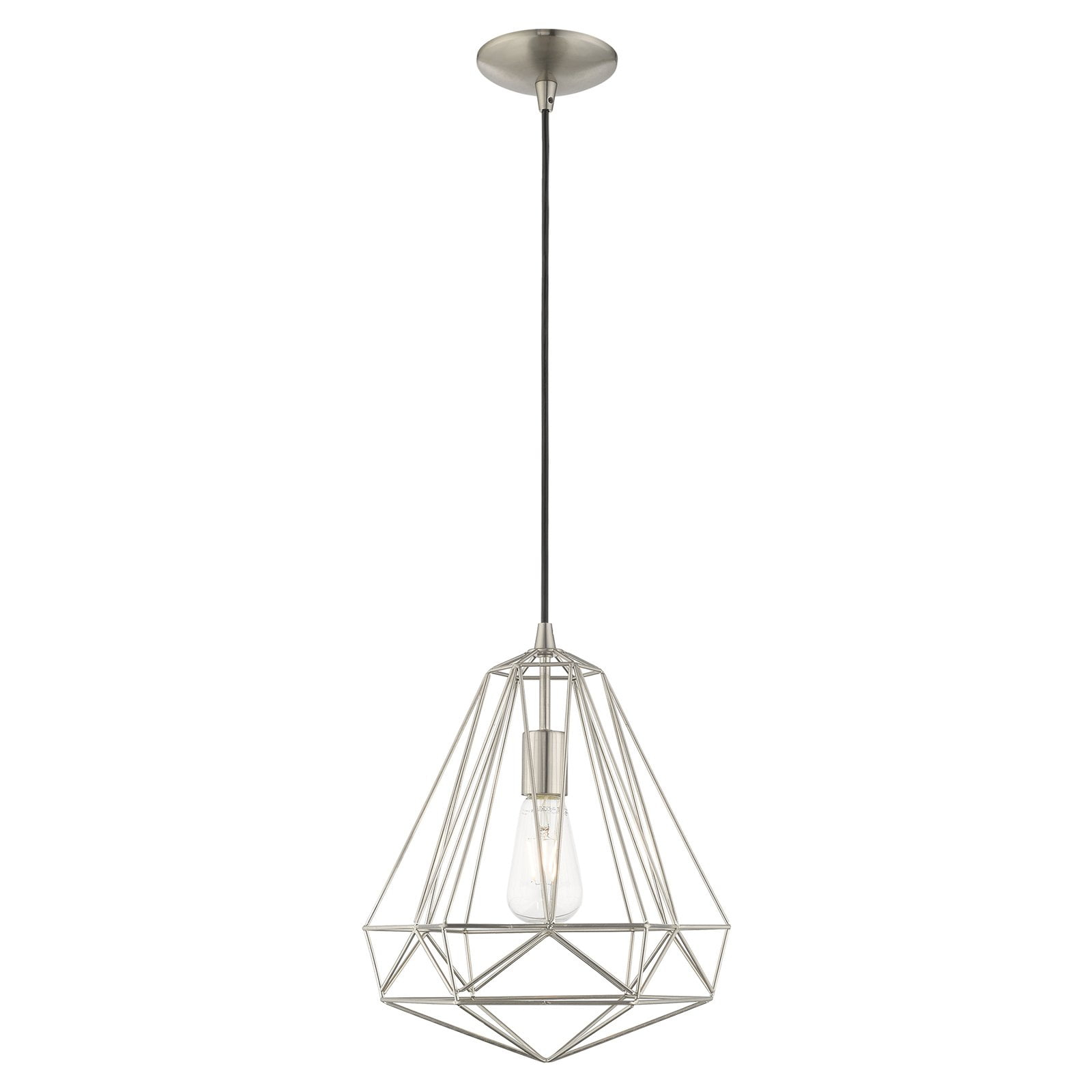Livex Lighting Knox 1 - Light Pendant in  Brushed Nickel