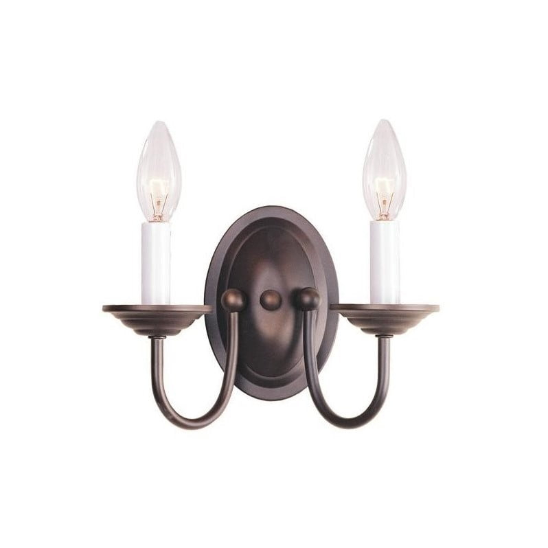 Livex Lighting Home Basics 2 - Light Wall Light in  Bronze