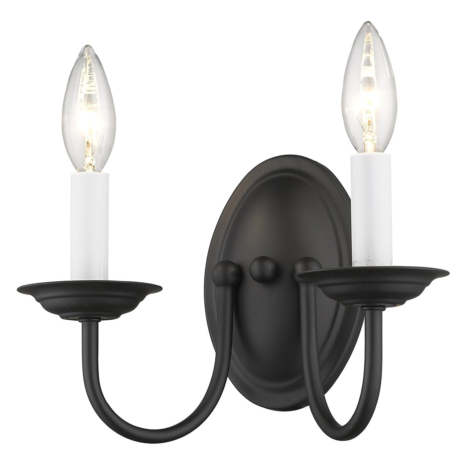 Livex Lighting Home Basics 2 - Light Wall Light in  Black