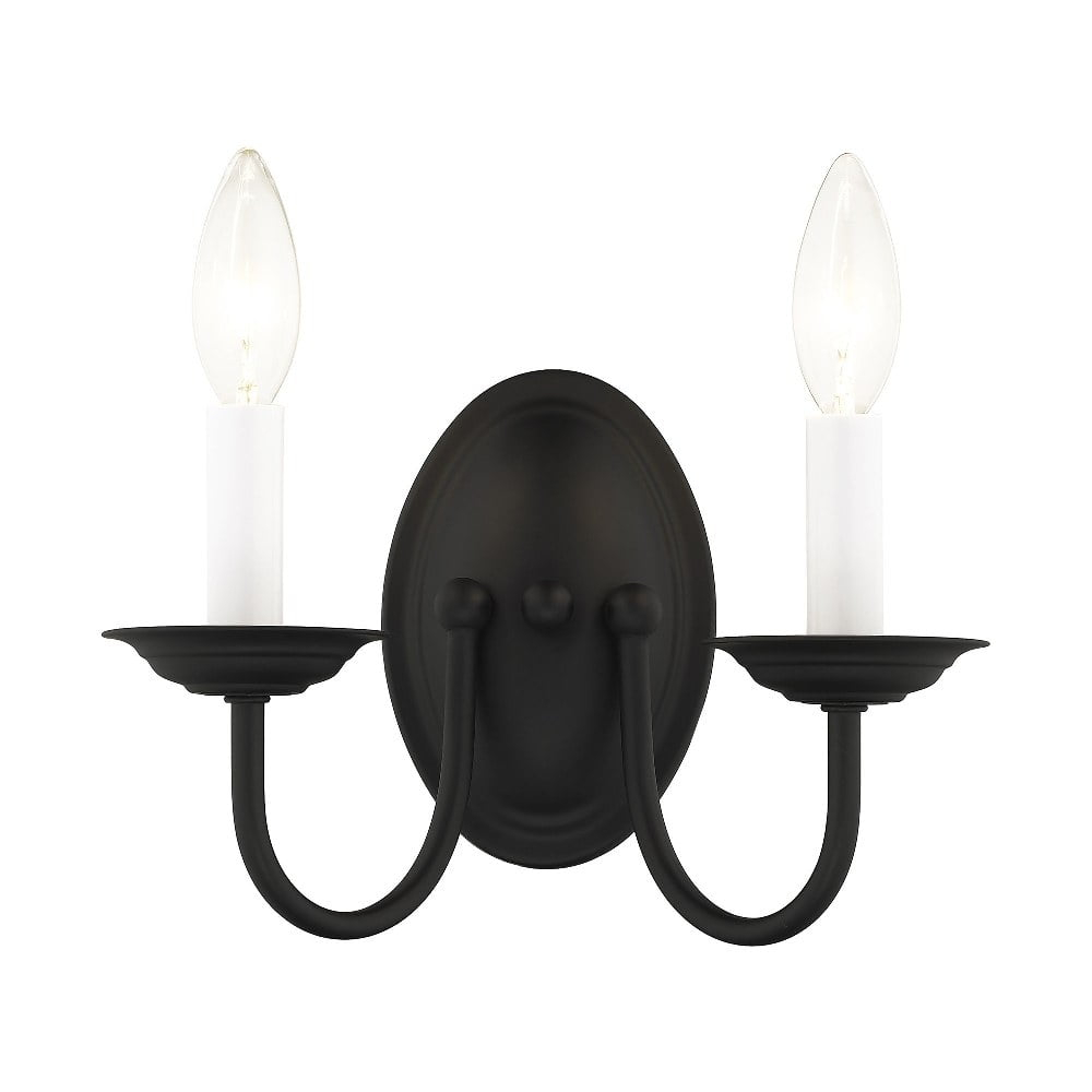 Livex Lighting Home Basics 2 - Light Wall Light in  Black