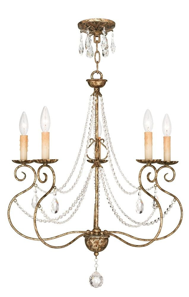 Livex Lighting - Isabella - 5 Light Chandelier in French Country Style - 24