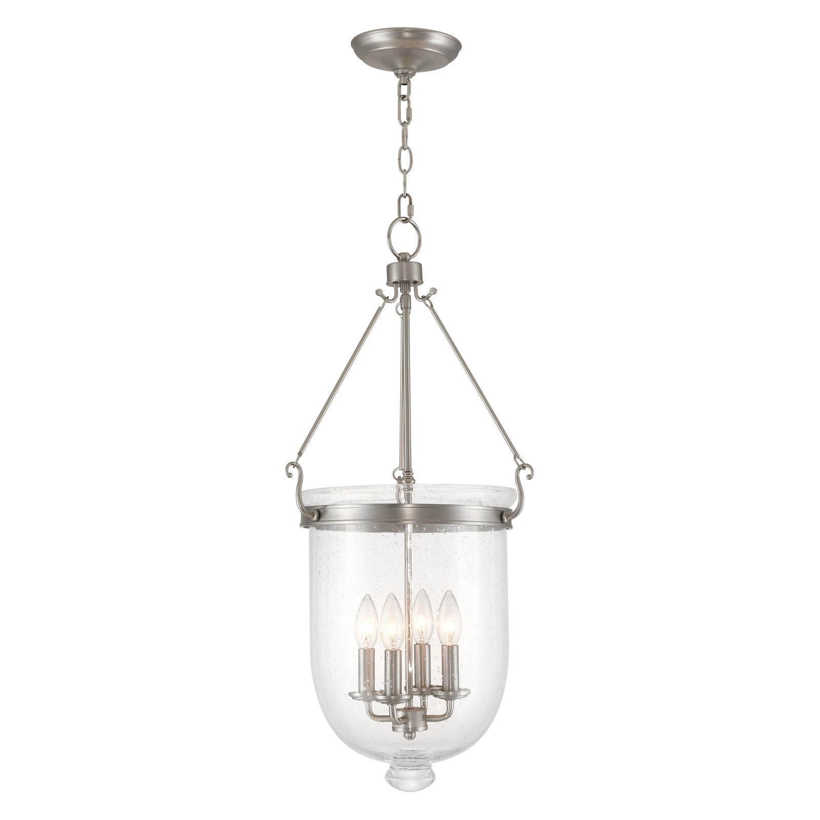 Livex Lighting Jefferson 3 - Light Chandelier in  Brushed Nickel