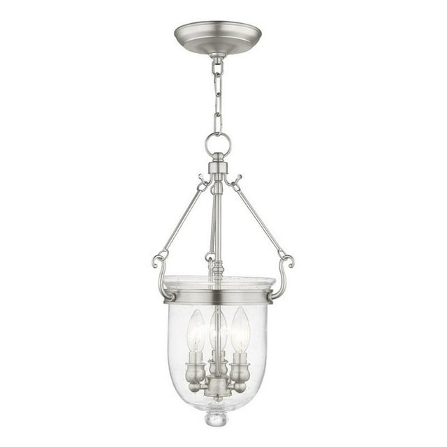Livex Lighting Jefferson 3 - Light Chandelier in  Brushed Nickel