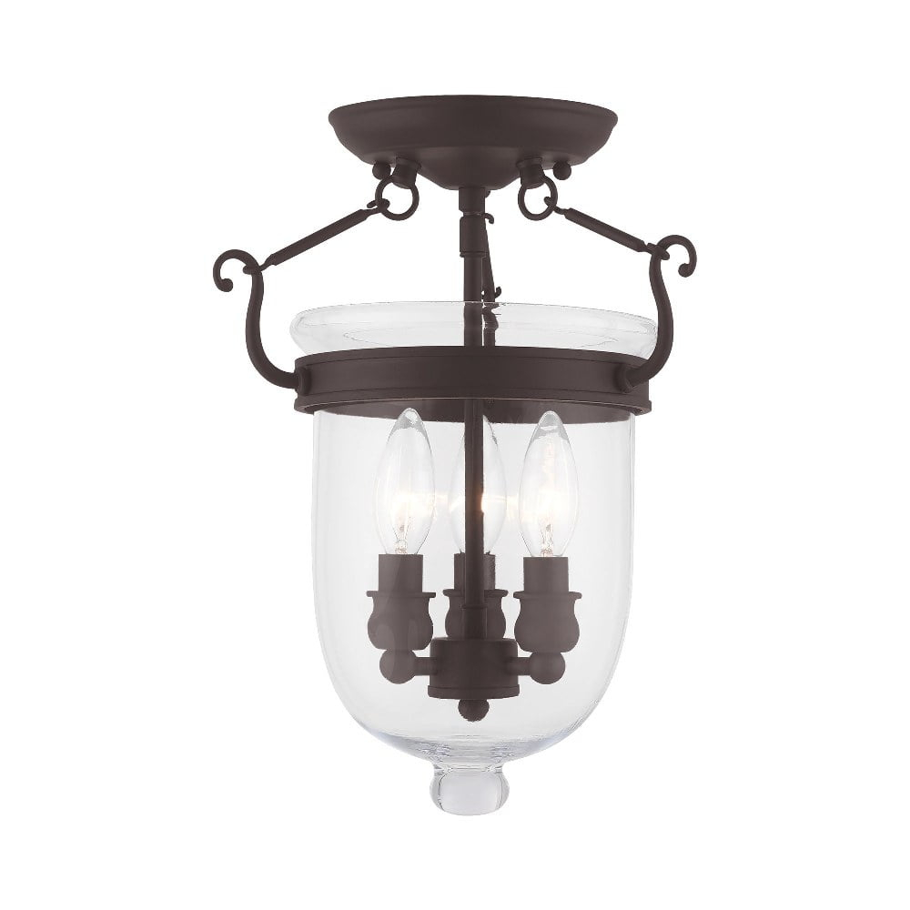 Livex Lighting Jefferson 3 - Light Flush Mount in  Bronze