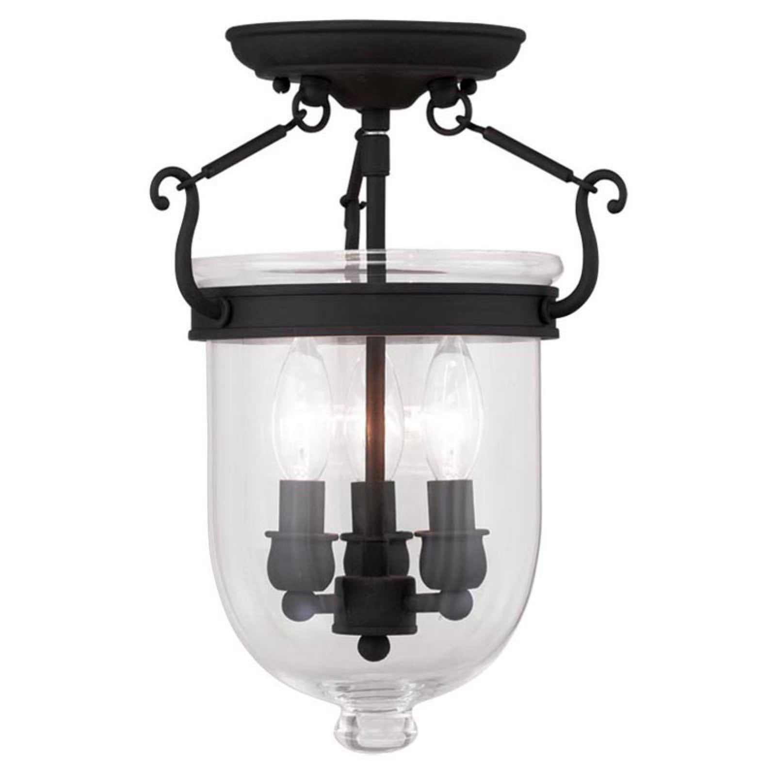 Livex Lighting Jefferson Ceiling Mount in Black