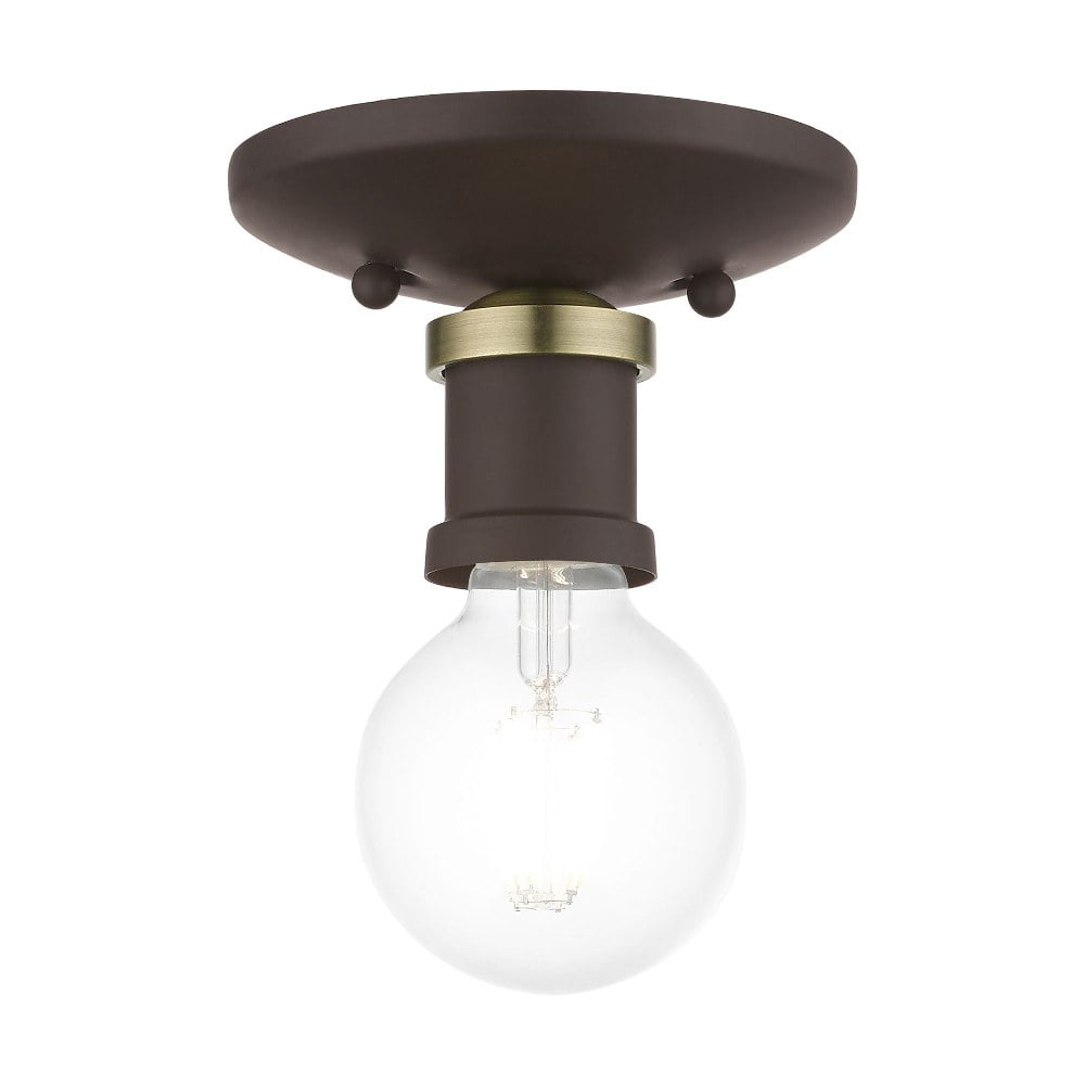 Livex Lighting - Lansdale - 1 Light Flush Mount In Transitional Style-3.38