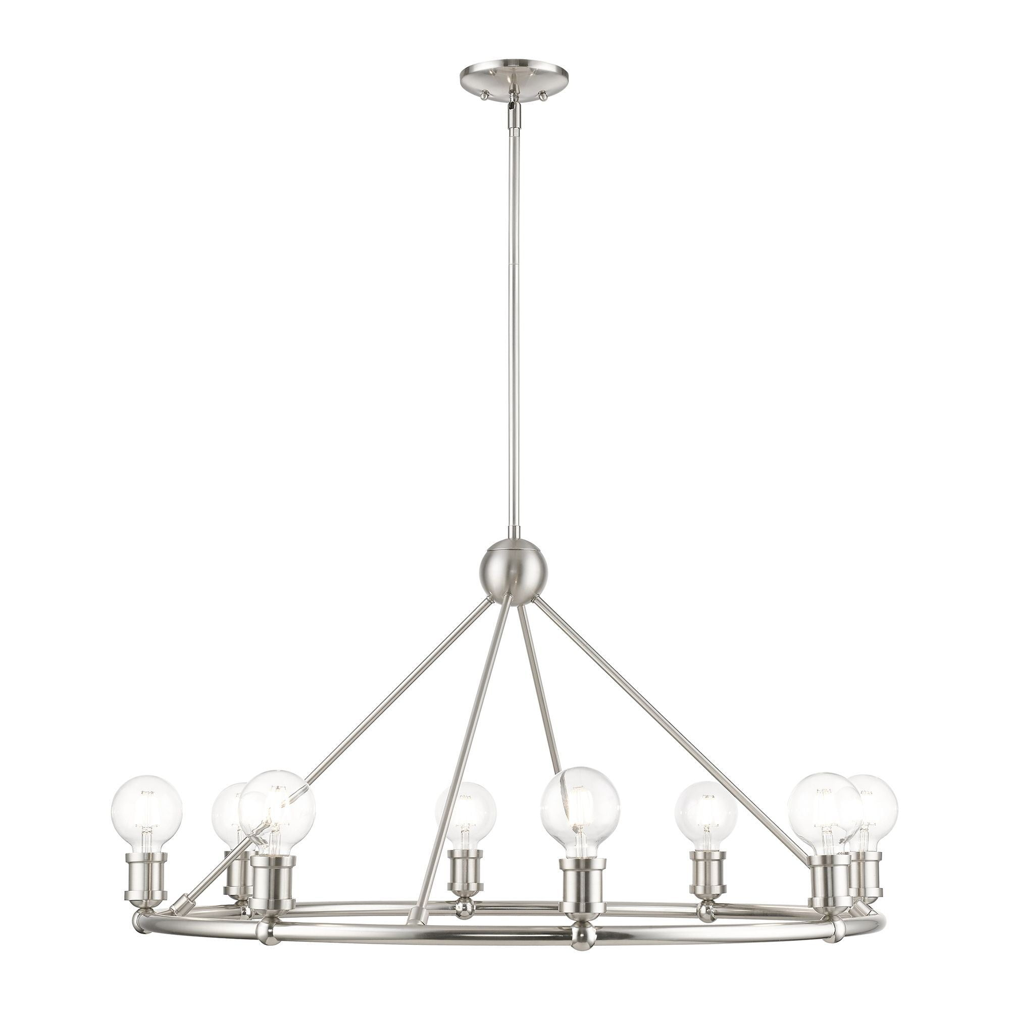 Livex Lighting Lansdale 8 - Light Chandelier in  Brushed Nickel