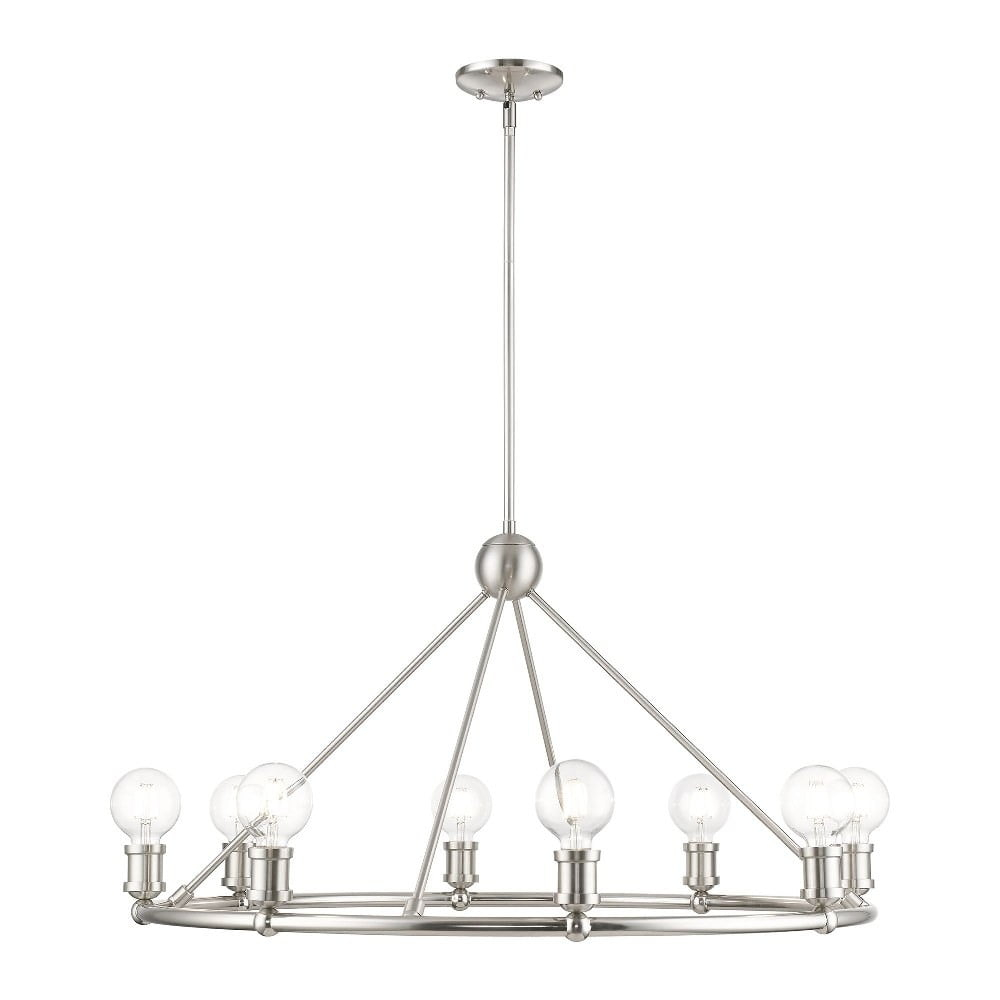 Livex Lighting Lansdale 8 - Light Chandelier in  Brushed Nickel
