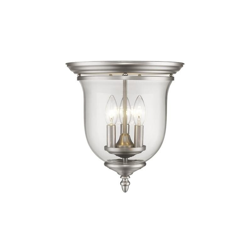 Livex Lighting Legacy 3 - Light Flush Mount in  Brushed Nickel