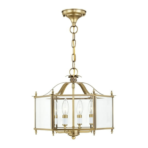 Livex Lighting Livingston 4 - Light Pendant in  Antique Brass
