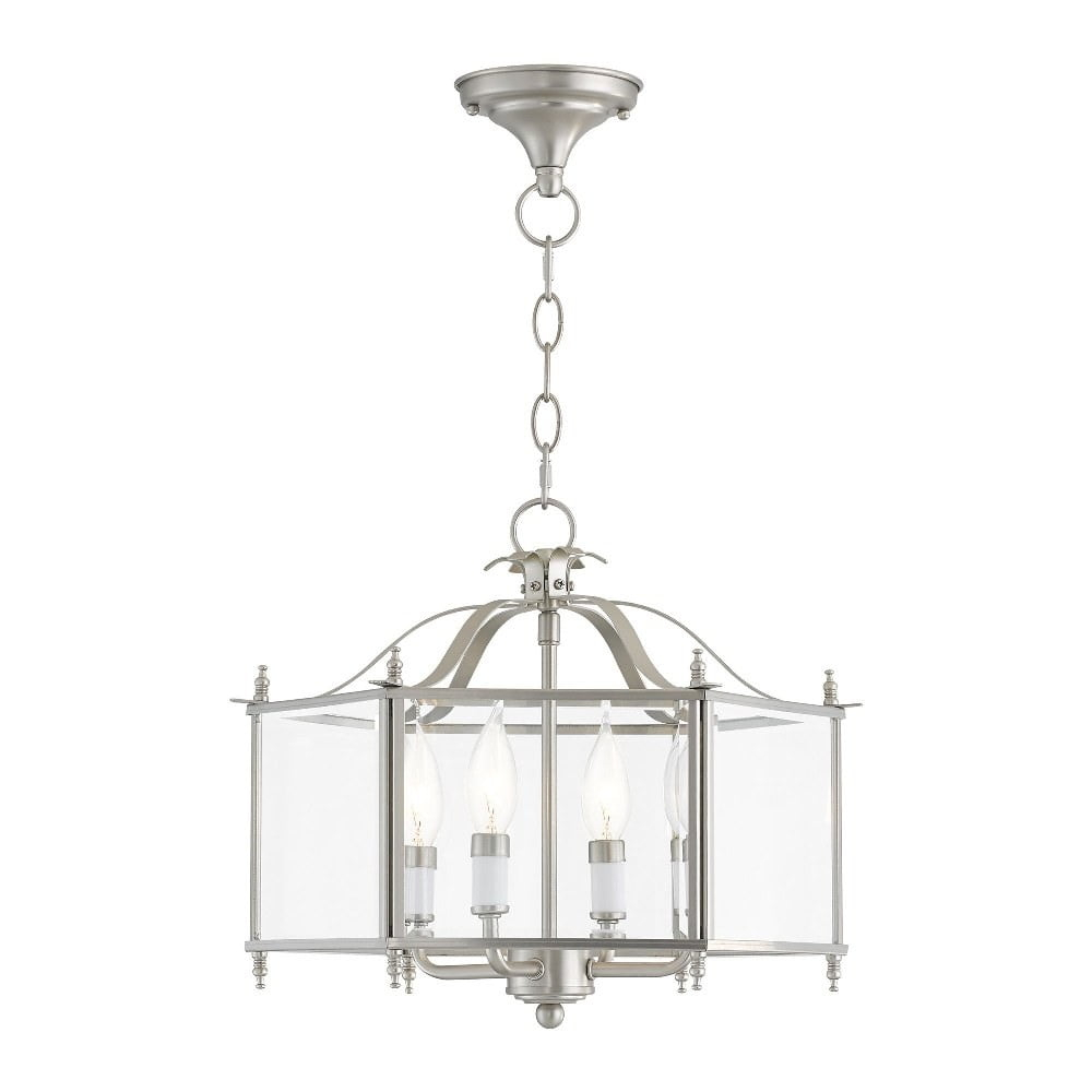 Livex Lighting Livingston 4 - Light Pendant in  Brushed Nickel