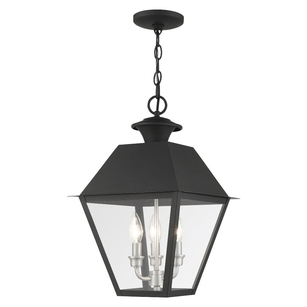 Livex Lighting Mansfield 3 - Light Pendant in  Black