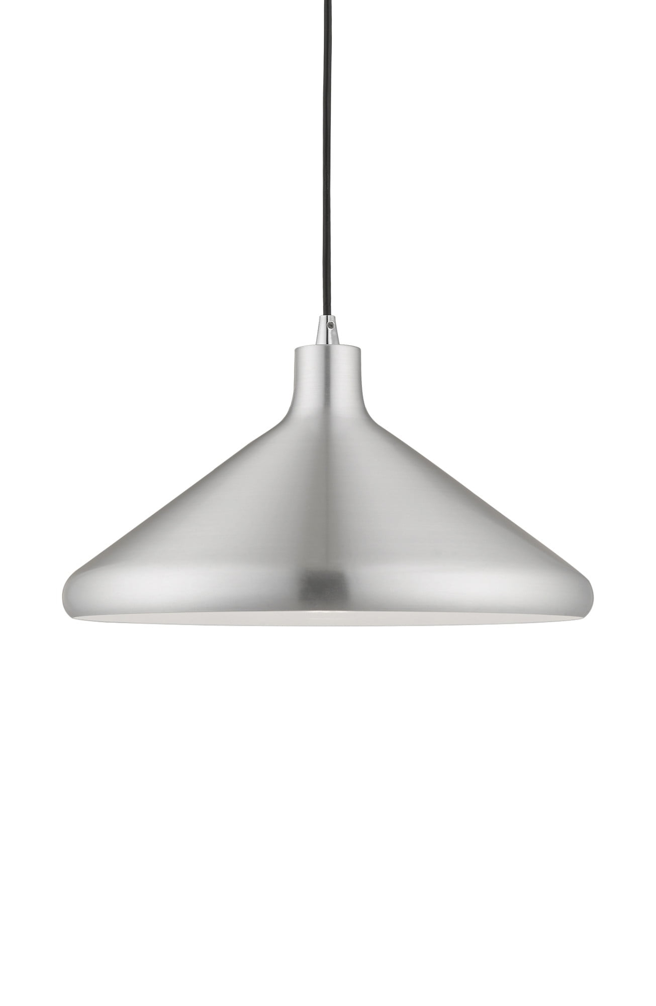 Livex Lighting Metal Shade 1 - Light Chandelier in  Brushed Aluminum