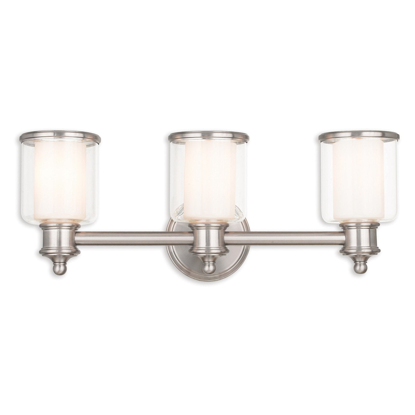 Livex Lighting Middlebush 3 - Light Vanity in  Brushed Nickel
