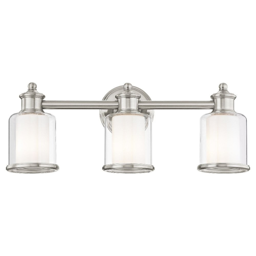 Livex Lighting Middlebush 3 - Light Vanity in  Brushed Nickel