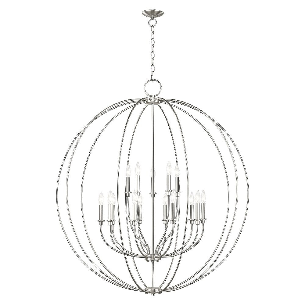 Livex Lighting - Milania - 15 Light Foyer Chandelier in Farmhouse Style - 42