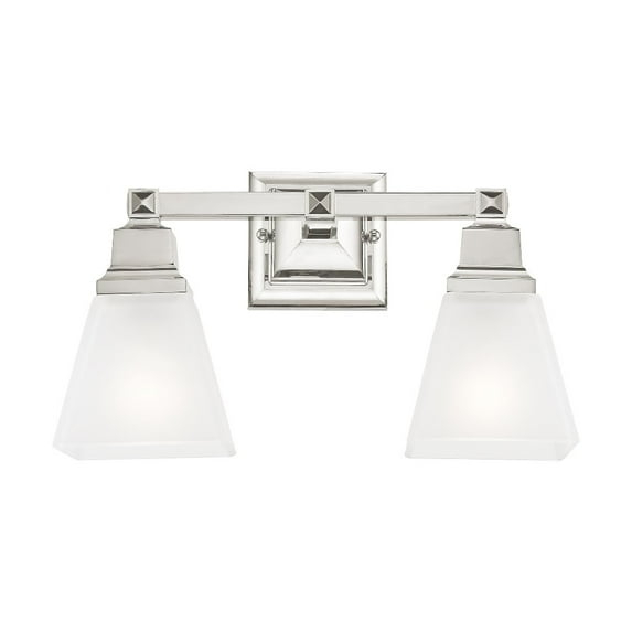 Livex Lighting Mission 2 - Light Vanity in  Polished Nickel