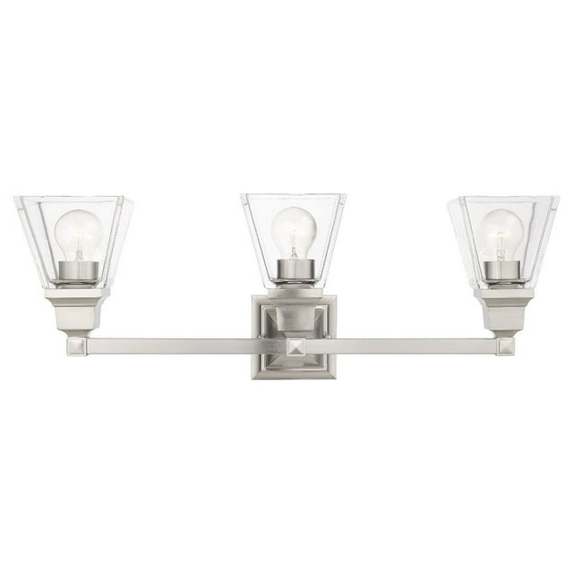 Livex Lighting Mission 3 - Light Vanity in  Brushed Nickel