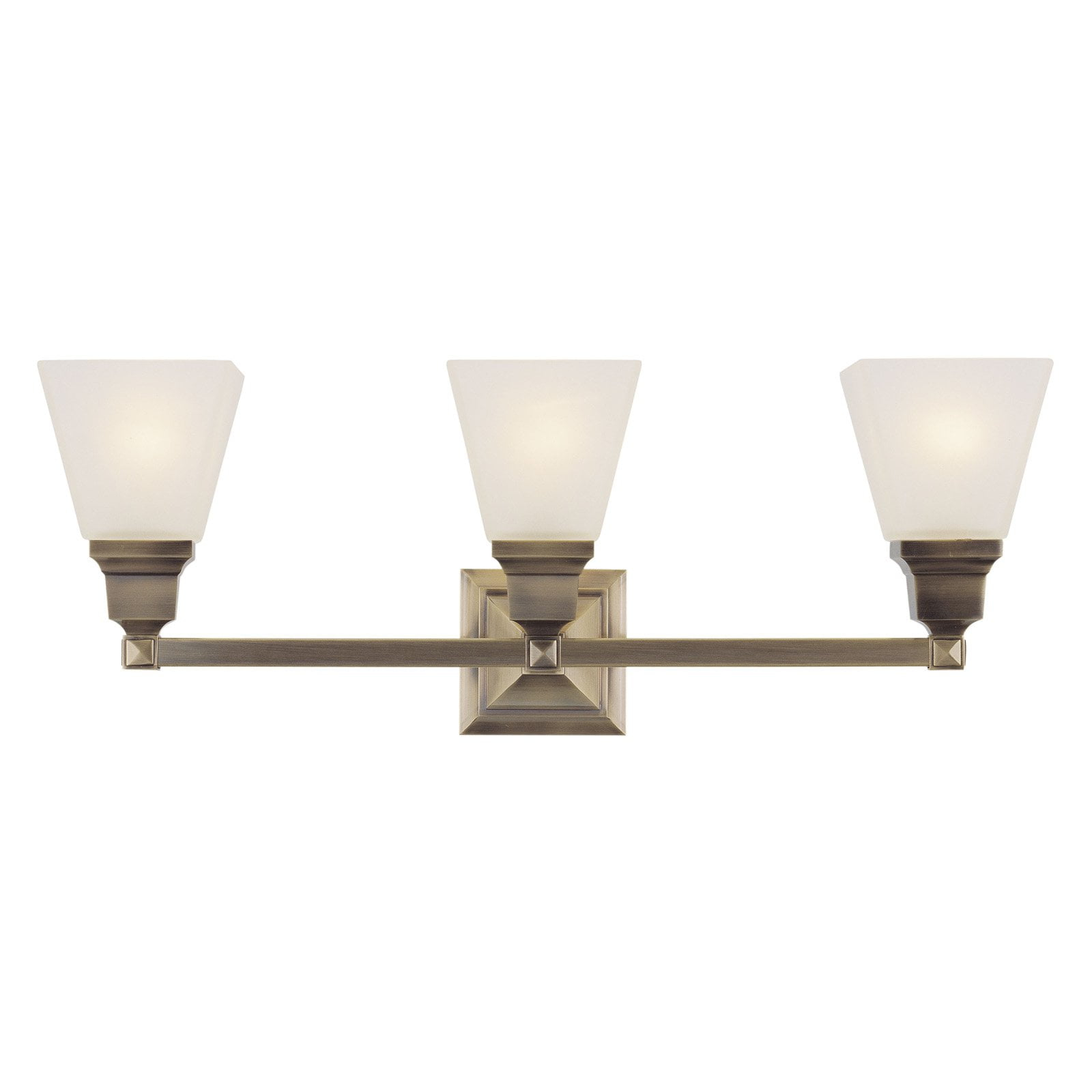 Livex Lighting Mission 3 - Light Vanity in  Antique Brass