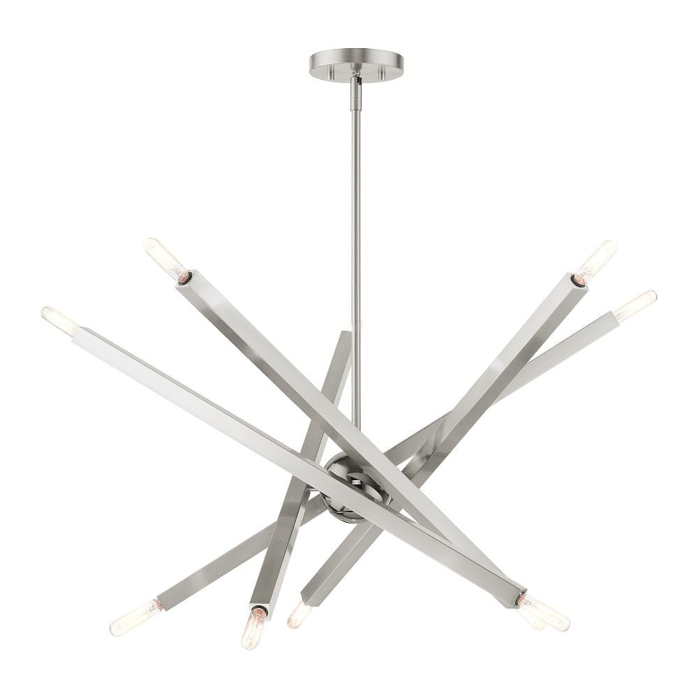 Livex Lighting - Moco - 10 Light Chandelier in Modern Style - 32 Inches wide by