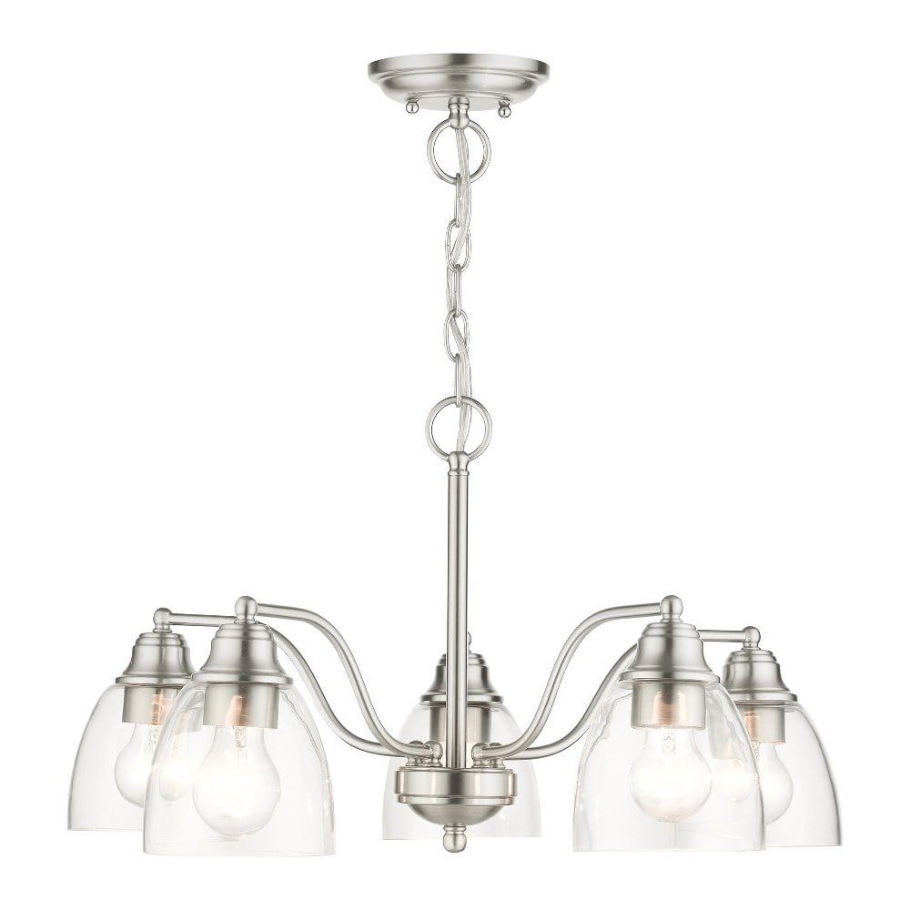 Livex Lighting Montgomery 5 - Light Chandelier in  Brushed Nickel