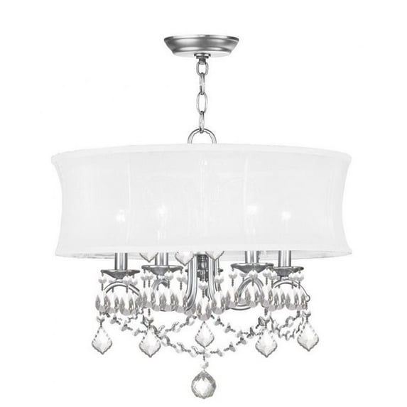 Livex Lighting Newcastle 5 - Light Chandelier in  Brushed Nickel