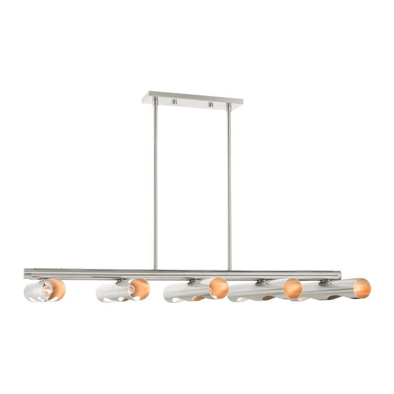 Livex Lighting Novato 10 - Light Chandelier in  Brushed Nickel