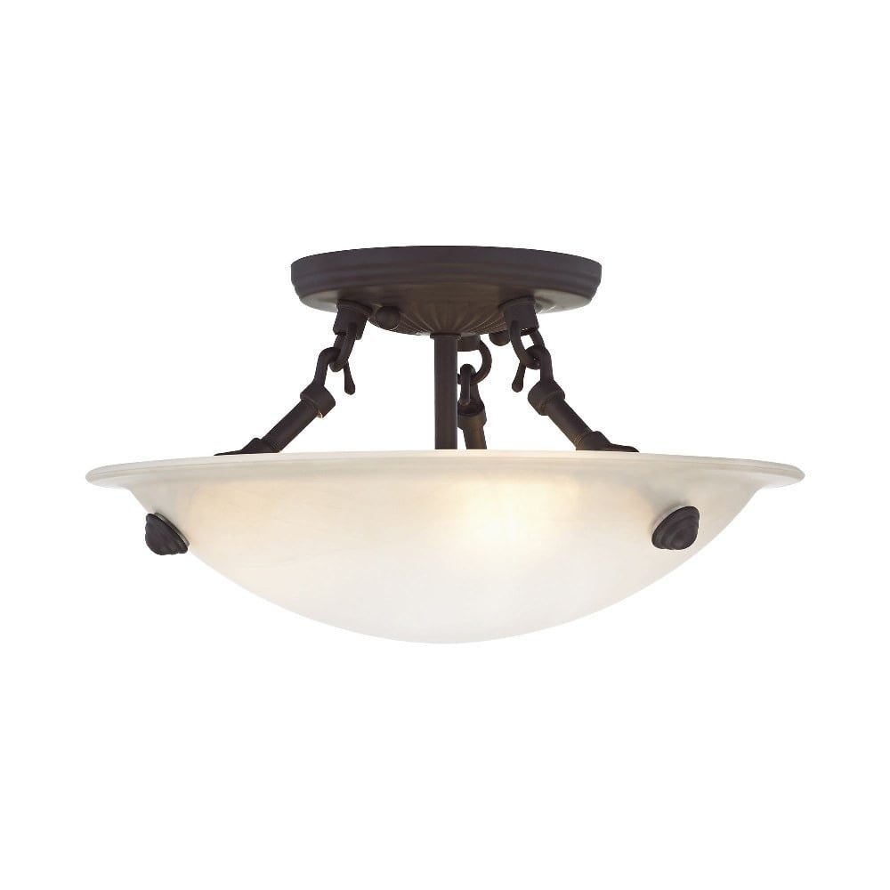 Livex Lighting Oasis Ceiling Mount in Bronze