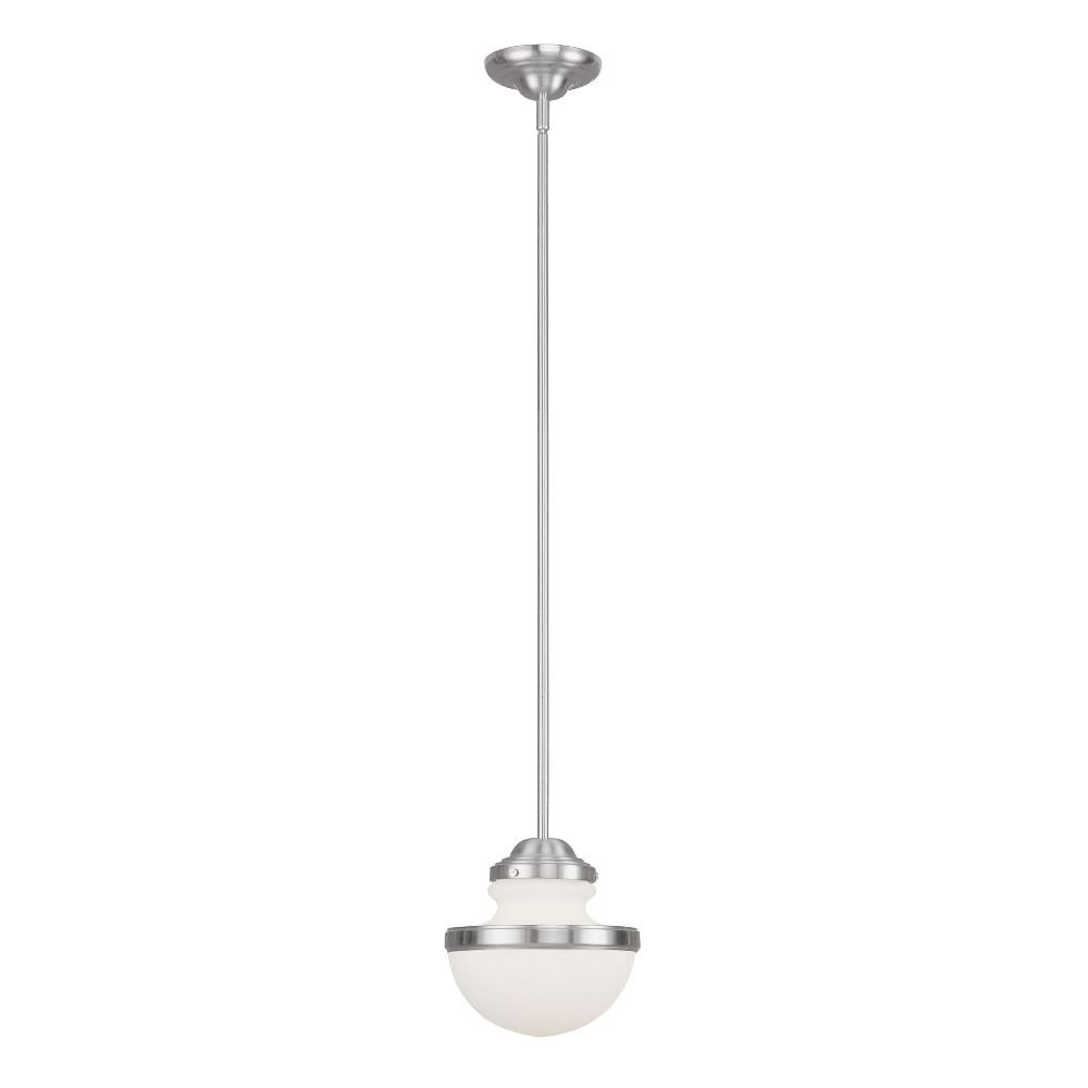 Livex Lighting 5724 Oldwick 8" Wide Mini Pendant - Nickel