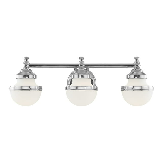 Livex Lighting Oldwick 3 - Light Vanity in  Polished Chrome