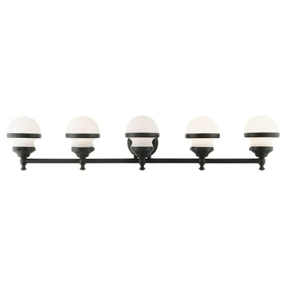 Livex Lighting Oldwick 5 - Light Vanity in  Black