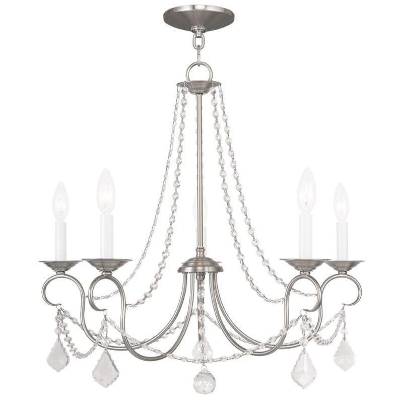 Livex Lighting Pennington 5 - Light Chandelier in  Brushed Nickel
