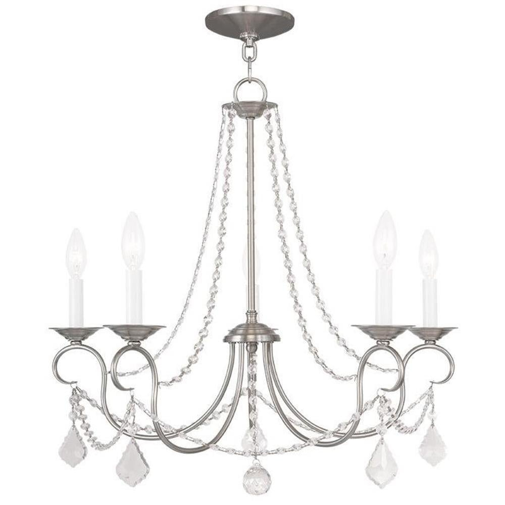 Livex Lighting Pennington 5 - Light Chandelier in  Brushed Nickel
