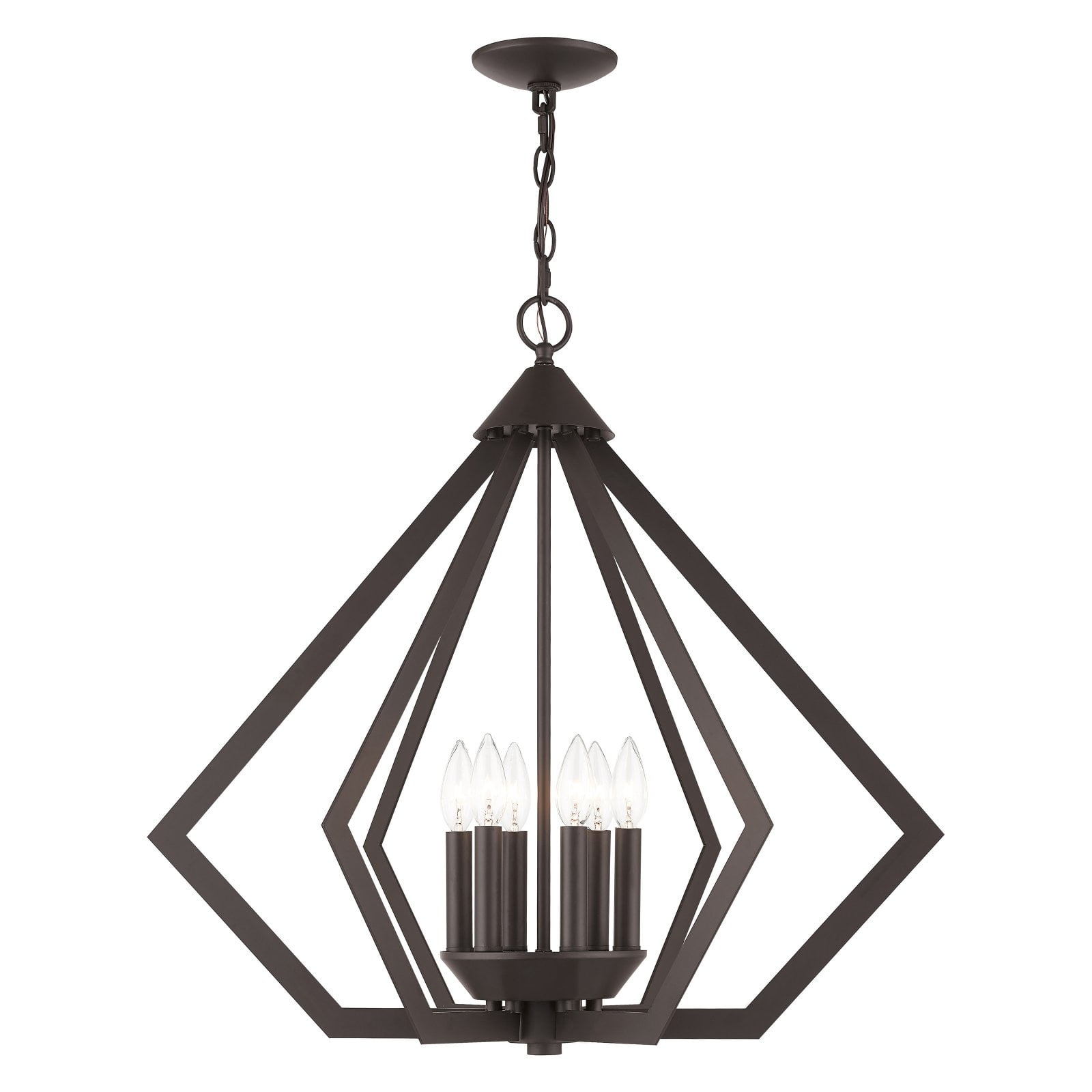 Livex Lighting - Prism - 6 Light Chandelier in Contemporary Style - 26 Inches