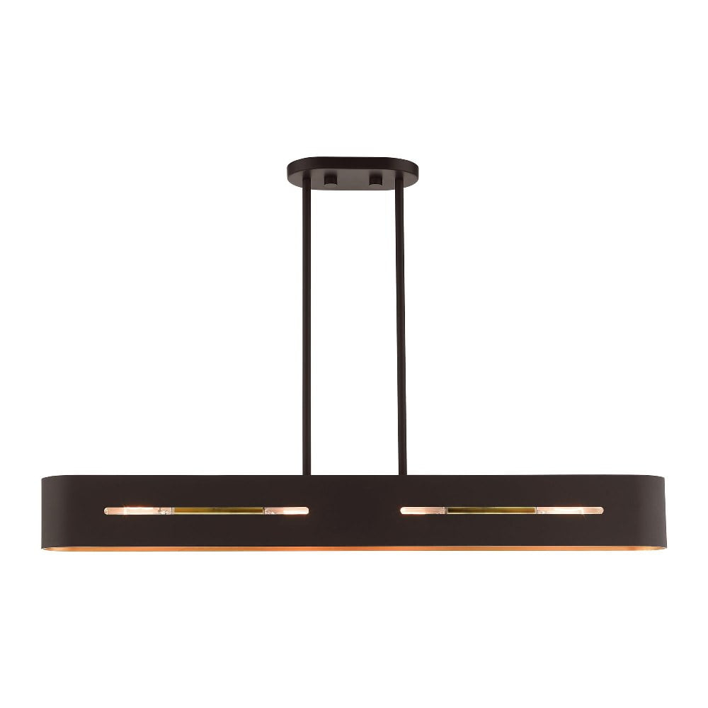 Livex Lighting Rave 4 - Light Chandelier in  Bronze/Antique Brass