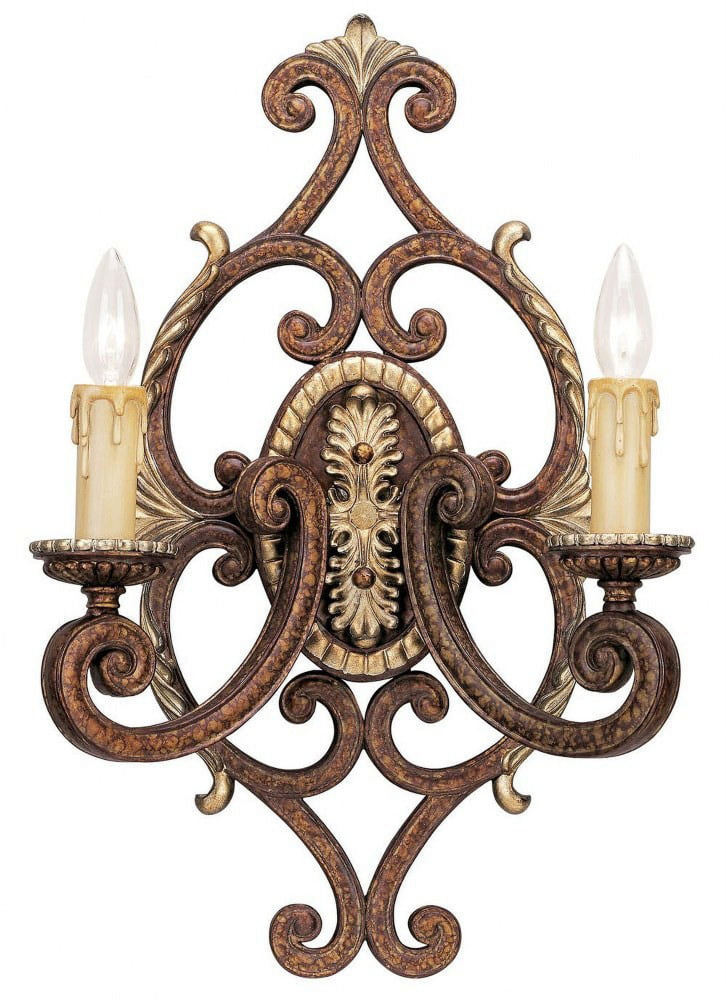 Livex Lighting Seville 2 - Light Wall Light in  Palacial Bronze/Gilded