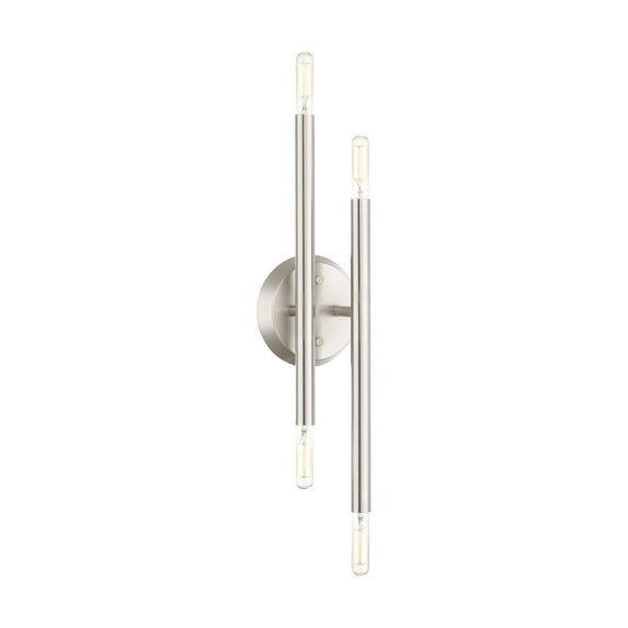 Livex Lighting Soho 4 - Light Wall Light in  Brushed Nickel