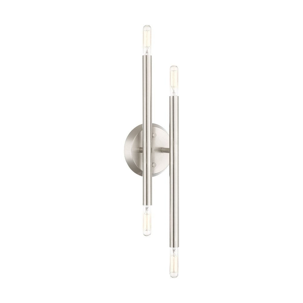 Livex Lighting Soho 4 - Light Wall Light in  Brushed Nickel