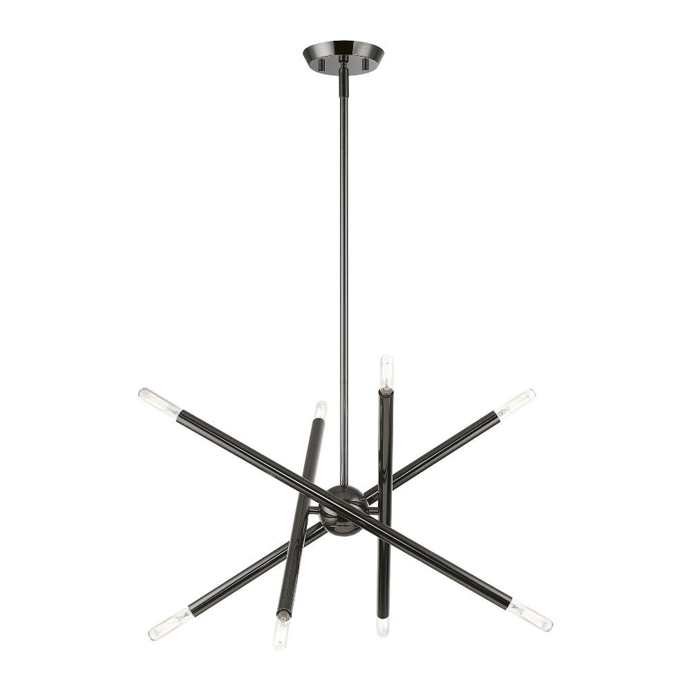 Livex Lighting Soho 8 - Light Chandelier in  Black Chrome