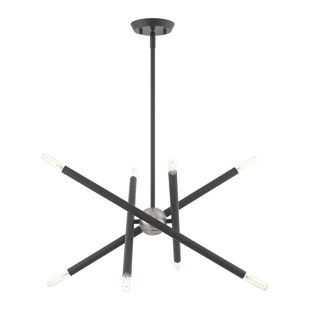 Livex Lighting Soho 8 - Light Chandelier in  Scandinavian Gray