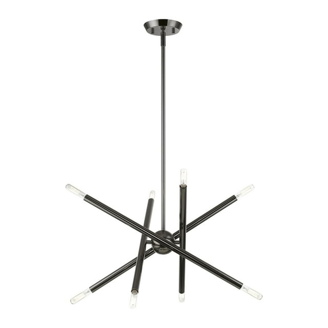 Livex Lighting Soho 8 - Light Chandelier in  Black Chrome