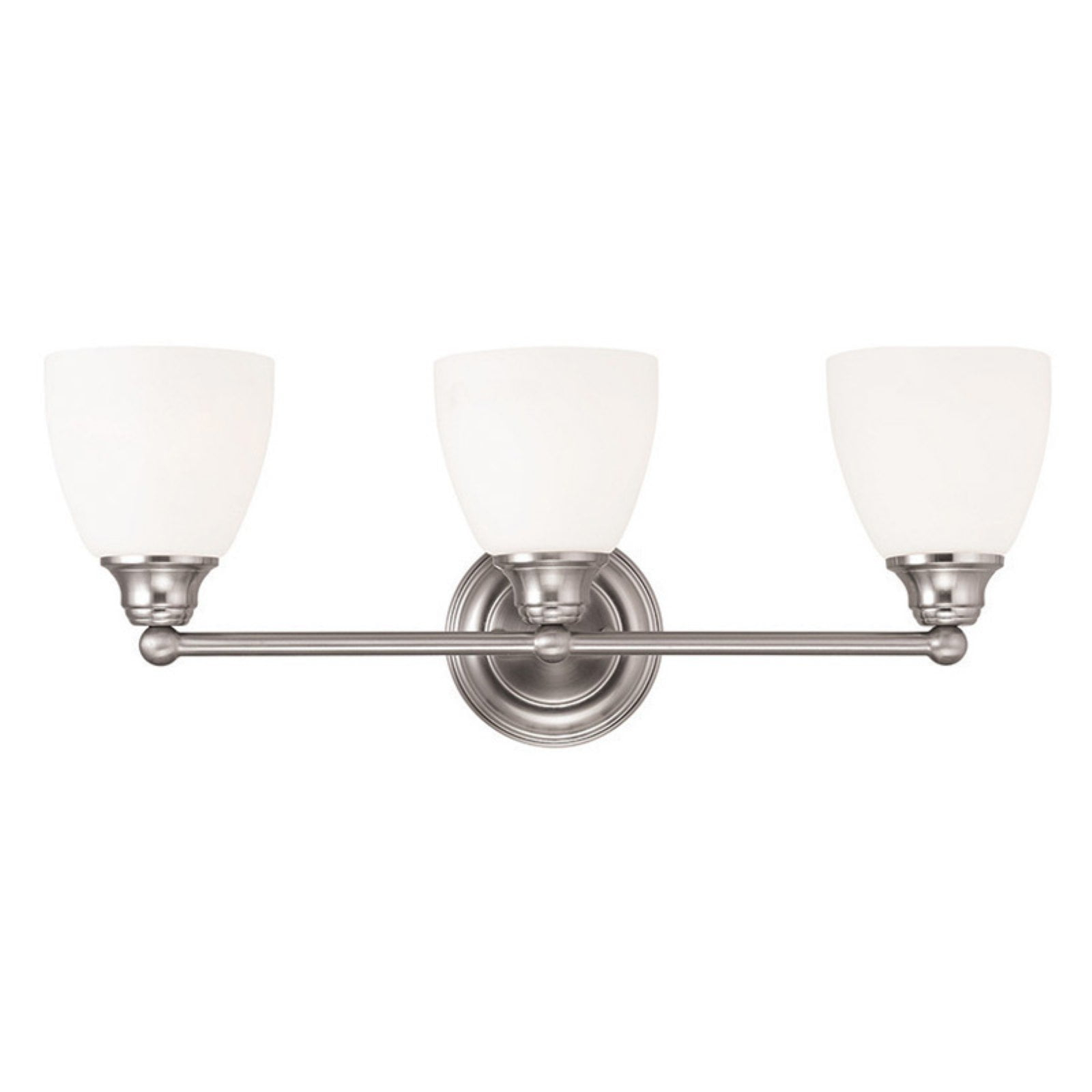 Livex Lighting Somerville 3 - Light Vanity in  Brushed Nickel