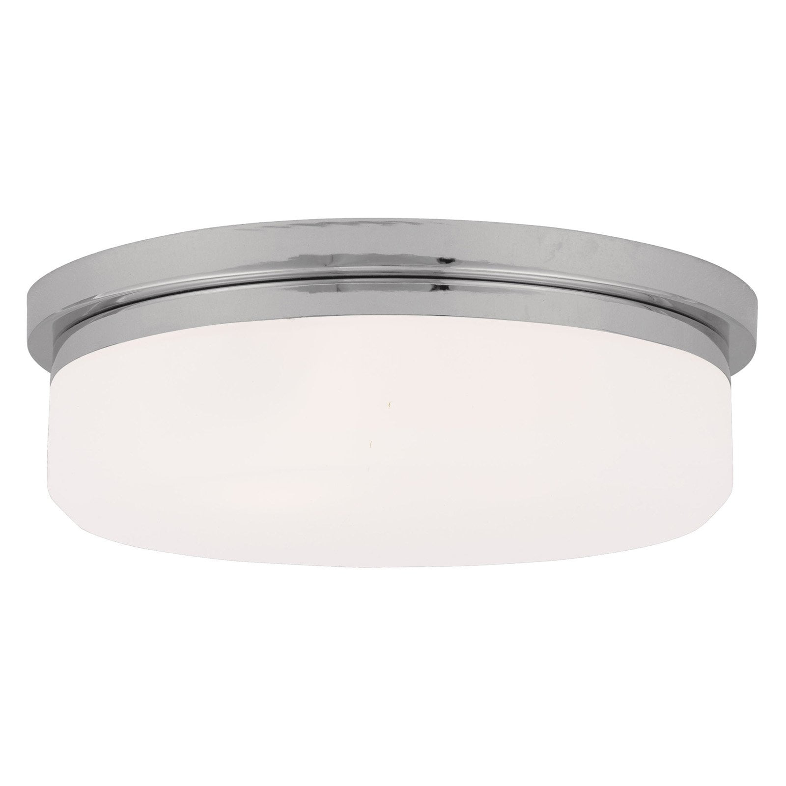 Livex Lighting 7393 15.5" Wide Flush Mount Ceiling Fixture / Wall Sconce - Chrome