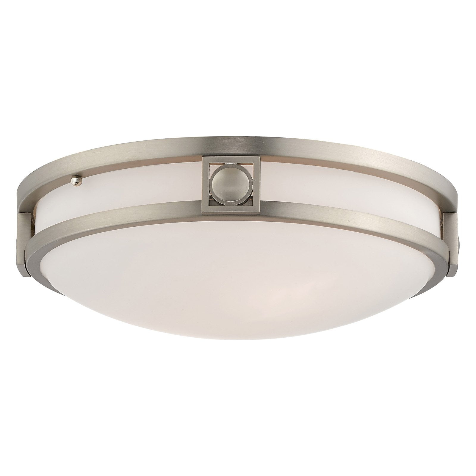 Livex Lighting Titania 2 - Light Flush Mount in  Brushed Nickel