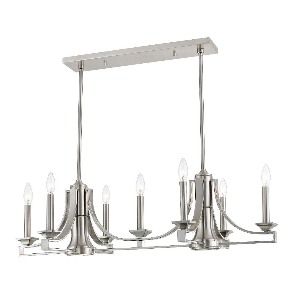 Livex Lighting - Trumbull - 9 Light Linear Chandelier in New Traditional Style -