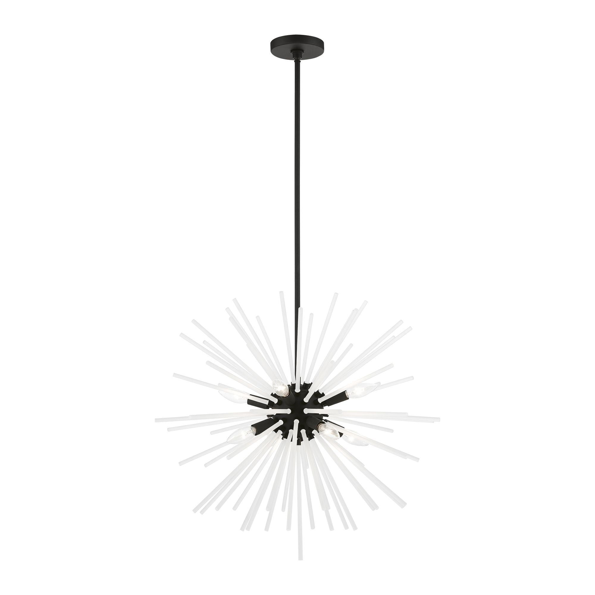 Livex Lighting Uptown 8 - Light Pendant in  Black